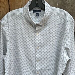 Men’s Club Room golf holes dress shirt L 16.5